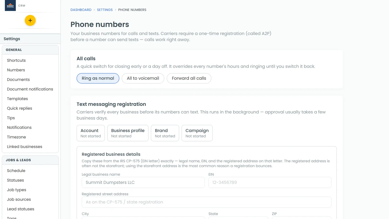 Checking who a number rings